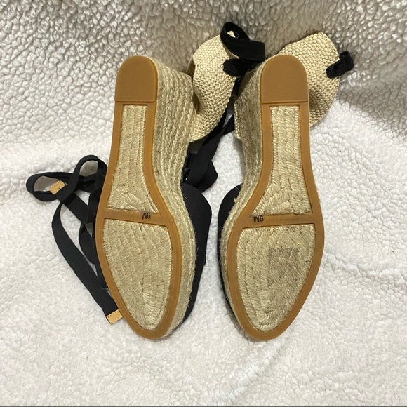 Antonio Melani Morgance black espadrille wedges size 9 NWOB - Picture 7 of 12